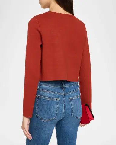 Elie Tahari The Kailany Cropped Knit Sweater | Thumbnail 3 Elie Tahari The Kailany Cropped Knit Sweater | Thumbnail 3