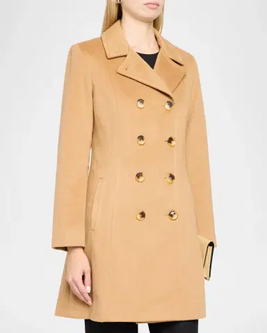 Sofia Cashmere Double-Breasted Cashmere Peacoat | Thumbnail 4 Sofia Cashmere Double-Breasted Cashmere Peacoat | Thumbnail 4