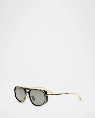 Linda Farrow Calder 54MM Aviator Sunglasses | Thumbnail 3 Linda Farrow Calder 54MM Aviator Sunglasses | Thumbnail 3