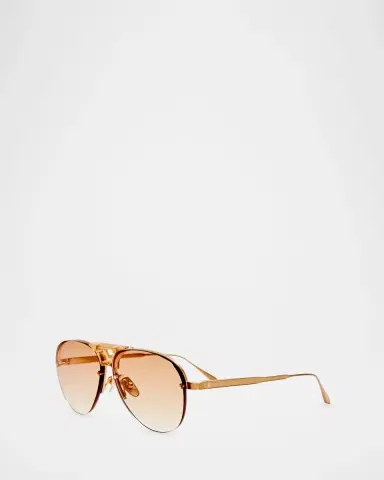 Linda Farrow Taya 59MM Aviator Sunglasses | Thumbnail 3 Linda Farrow Taya 59MM Aviator Sunglasses | Thumbnail 3