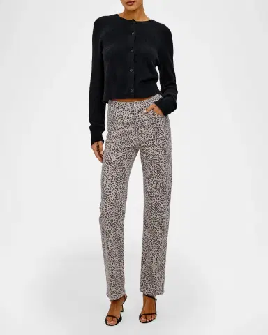 RAILS Topanga Cheetah-Print Straight-Leg Jeans | Thumbnail 2 RAILS Topanga Cheetah-Print Straight-Leg Jeans | Thumbnail 2