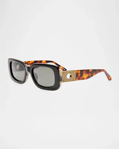 Linda Farrow Belle 54MM Rectangular Sunglasses | Thumbnail 3 Linda Farrow Belle 54MM Rectangular Sunglasses | Thumbnail 3