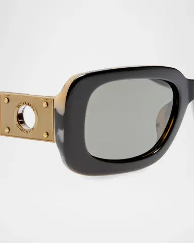 Linda Farrow Belle 54MM Rectangular Sunglasses | Thumbnail 4 Linda Farrow Belle 54MM Rectangular Sunglasses | Thumbnail 4