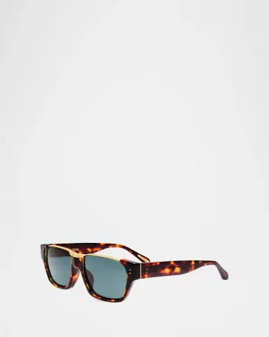 Linda Farrow Marcel 56MM Rectangular Sunglasses | Thumbnail 3 Linda Farrow Marcel 56MM Rectangular Sunglasses | Thumbnail 3