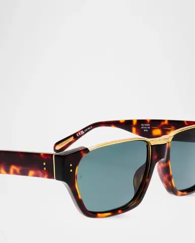 Linda Farrow Marcel 56MM Rectangular Sunglasses | Thumbnail 4 Linda Farrow Marcel 56MM Rectangular Sunglasses | Thumbnail 4