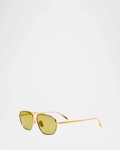 Linda Farrow Arden 55MM Aviator Sunglasses | Thumbnail 3 Linda Farrow Arden 55MM Aviator Sunglasses | Thumbnail 3