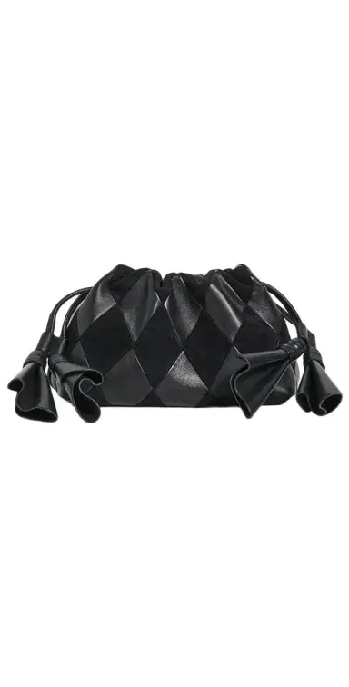 Zimmermann Cloud 91 Small Suede and Leather Clutch Bag | Thumbnail 1 Zimmermann Cloud 91 Small Suede and Leather Clutch Bag | Thumbnail 1