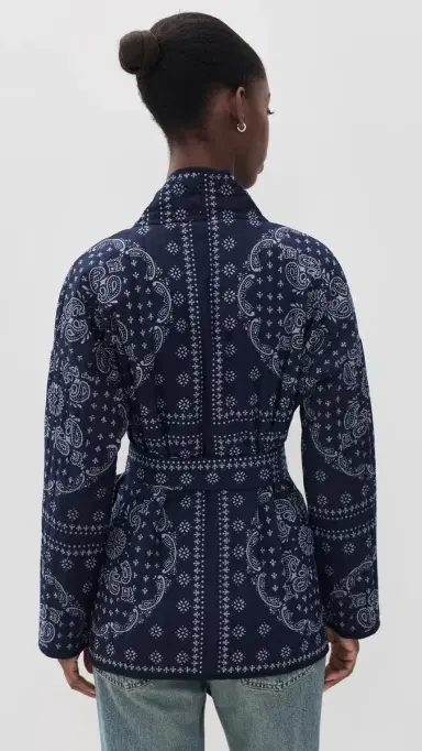 Marea Quilted Bandana Jacket | Thumbnail 3 Marea Quilted Bandana Jacket | Thumbnail 3