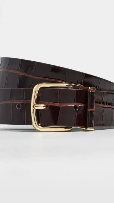 Vince Ellie Leather Croc Belt | Thumbnail 5 Vince Ellie Leather Croc Belt | Thumbnail 5