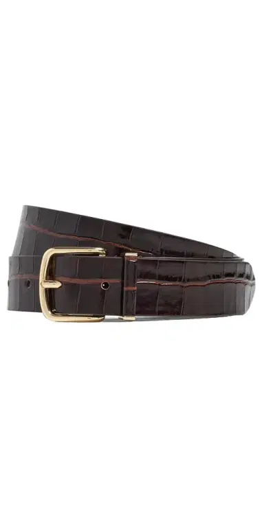 Vince Ellie Leather Croc Belt | Thumbnail 1 Vince Ellie Leather Croc Belt | Thumbnail 1