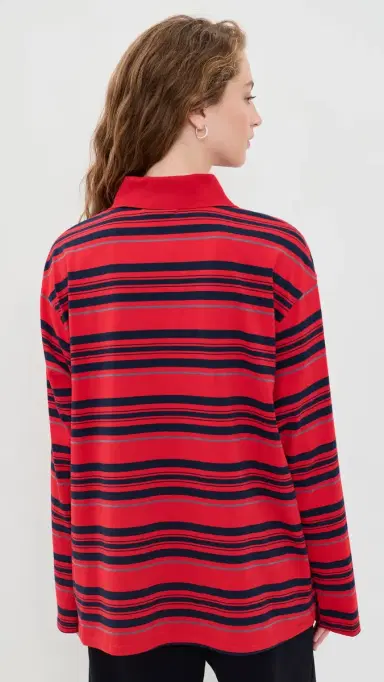 VRG GRL Kinsley Stripe Polo | Thumbnail 3 VRG GRL Kinsley Stripe Polo | Thumbnail 3