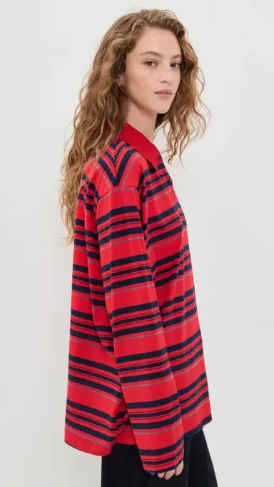 VRG GRL Kinsley Stripe Polo | Thumbnail 4 VRG GRL Kinsley Stripe Polo | Thumbnail 4