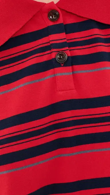 VRG GRL Kinsley Stripe Polo | Thumbnail 6 VRG GRL Kinsley Stripe Polo | Thumbnail 6