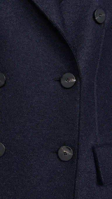Harris Wharf London Women Long Double Breasted Tailored Coat Pressed Wool | Thumbnail 6 Harris Wharf London Women Long Double Breasted Tailored Coat Pressed Wool | Thumbnail 6