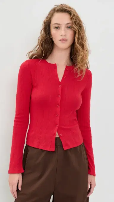 DAZE Stargazer Pointelle Cardigan | Thumbnail 2 DAZE Stargazer Pointelle Cardigan | Thumbnail 2