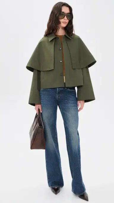 Frame The Paddock Cape Jacket | Thumbnail 5 Frame The Paddock Cape Jacket | Thumbnail 5