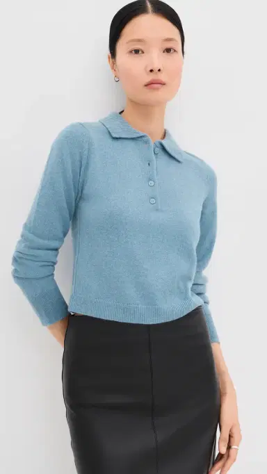 Simkhai Constance Long Sleeve Polo | Thumbnail 2 Simkhai Constance Long Sleeve Polo | Thumbnail 2