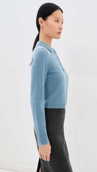 Simkhai Constance Long Sleeve Polo | Thumbnail 4 Simkhai Constance Long Sleeve Polo | Thumbnail 4
