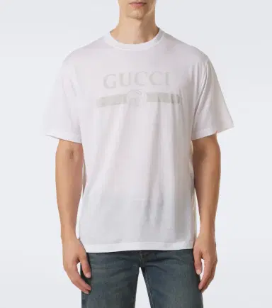 Gucci Logo cotton jersey T-shirt | Thumbnail 4 Gucci Logo cotton jersey T-shirt | Thumbnail 4