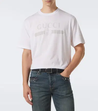 Gucci Logo cotton jersey T-shirt | Thumbnail 6 Gucci Logo cotton jersey T-shirt | Thumbnail 6