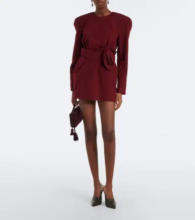 Magda Butrym Floral-appliqué cotton and silk minidress | Thumbnail 2 Magda Butrym Floral-appliqué cotton and silk minidress | Thumbnail 2