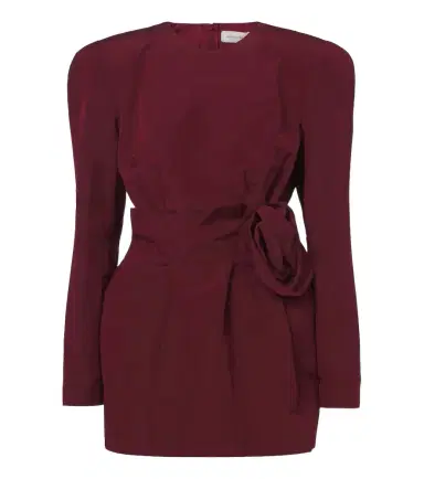 Magda Butrym Floral-appliqué cotton and silk minidress | Thumbnail 1 Magda Butrym Floral-appliqué cotton and silk minidress | Thumbnail 1