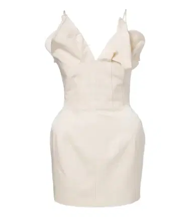 Magda Butrym Draped cotton and silk corset dress | Thumbnail 1 Magda Butrym Draped cotton and silk corset dress | Thumbnail 1
