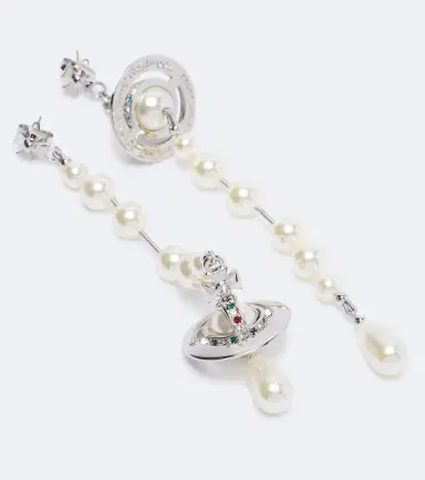 Vivienne Westwood Orb embellished drop earrings | Thumbnail 3 Vivienne Westwood Orb embellished drop earrings | Thumbnail 3