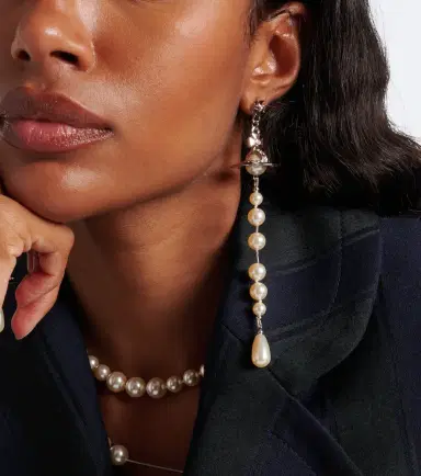 Vivienne Westwood Orb embellished drop earrings | Thumbnail 5 Vivienne Westwood Orb embellished drop earrings | Thumbnail 5