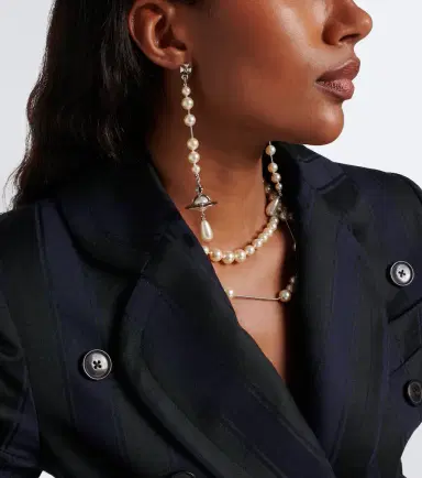 Vivienne Westwood Orb embellished drop earrings | Thumbnail 6 Vivienne Westwood Orb embellished drop earrings | Thumbnail 6