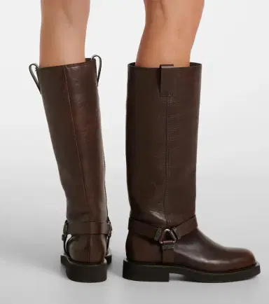 Brunello Cucinelli Monili leather knee-high boots | Thumbnail 2 Brunello Cucinelli Monili leather knee-high boots | Thumbnail 2
