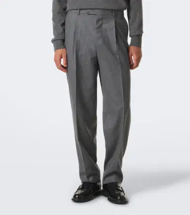 Zegna Wool flannel straight pants | Thumbnail 2 Zegna Wool flannel straight pants | Thumbnail 2