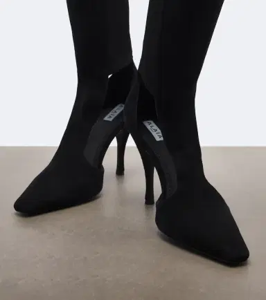 Alaïa Alaïa Cut-out suede knee-high boots | Thumbnail 4 Alaïa Alaïa Cut-out suede knee-high boots | Thumbnail 4