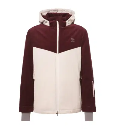 Brunello Cucinelli Hooded cotton corduroy ski jacket | Thumbnail 1 Brunello Cucinelli Hooded cotton corduroy ski jacket | Thumbnail 1