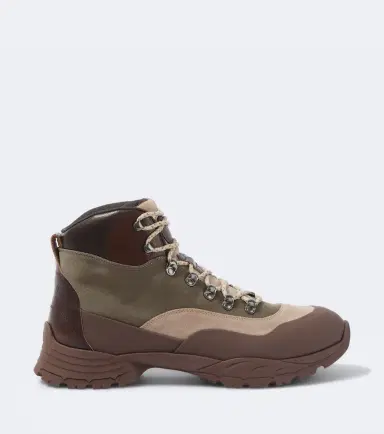Brunello Cucinelli Leather-trimmed hiking boots | Thumbnail 4 Brunello Cucinelli Leather-trimmed hiking boots | Thumbnail 4