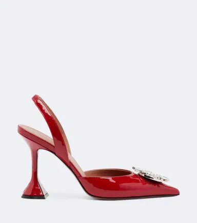 Amina Muaddi Begum embellished leather slingback pumps | Thumbnail 4 Amina Muaddi Begum embellished leather slingback pumps | Thumbnail 4