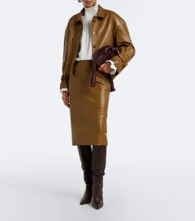 Dorothee Schumacher Sleek Statement Belted leather jacket | Thumbnail 5 Dorothee Schumacher Sleek Statement Belted leather jacket | Thumbnail 5