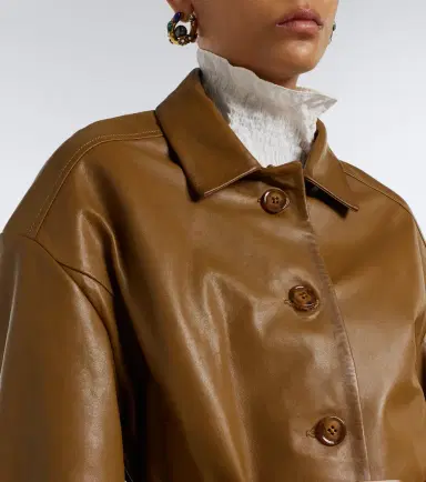 Dorothee Schumacher Sleek Statement Belted leather jacket | Thumbnail 6 Dorothee Schumacher Sleek Statement Belted leather jacket | Thumbnail 6