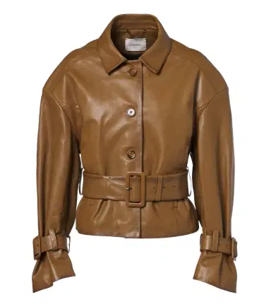 Dorothee Schumacher Sleek Statement Belted leather jacket | Thumbnail 1 Dorothee Schumacher Sleek Statement Belted leather jacket | Thumbnail 1