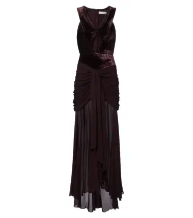 Zimmermann Valiant cutout draped velvet gown | Thumbnail 1 Zimmermann Valiant cutout draped velvet gown | Thumbnail 1