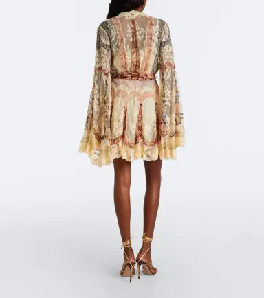 Zimmermann Valiant floral lace-trimmed wrap dress | Thumbnail 4 Zimmermann Valiant floral lace-trimmed wrap dress | Thumbnail 4