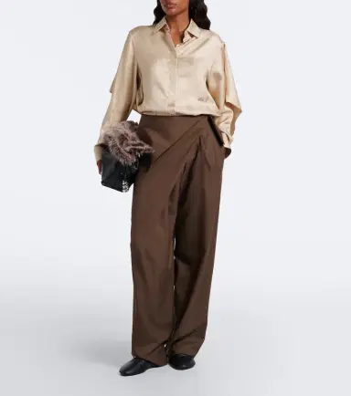 Loewe Caped silk twill shirt | Thumbnail 4 Loewe Caped silk twill shirt | Thumbnail 4