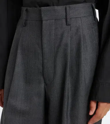 Junya Watanabe Pleated wool wide-leg pants | Thumbnail 4 Junya Watanabe Pleated wool wide-leg pants | Thumbnail 4