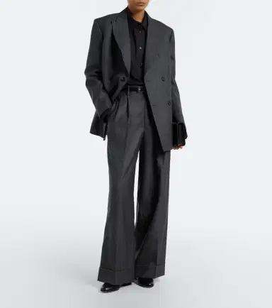 Junya Watanabe Pleated wool wide-leg pants | Thumbnail 5 Junya Watanabe Pleated wool wide-leg pants | Thumbnail 5