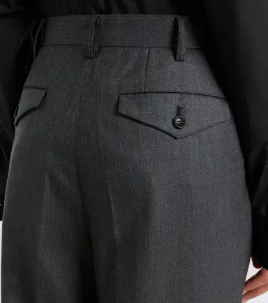 Junya Watanabe Pleated wool wide-leg pants | Thumbnail 6 Junya Watanabe Pleated wool wide-leg pants | Thumbnail 6
