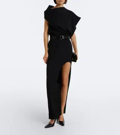 Junya Watanabe Asymmetric wool maxi dress | Thumbnail 2 Junya Watanabe Asymmetric wool maxi dress | Thumbnail 2
