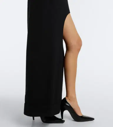 Junya Watanabe Asymmetric wool maxi dress | Thumbnail 4 Junya Watanabe Asymmetric wool maxi dress | Thumbnail 4