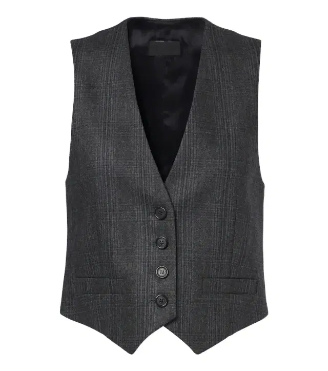 Ismael checked wool and cashmere vest Ismael checked wool and cashmere vest