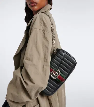 Gucci GG Marmont Small leather shoulder bag | Thumbnail 3 Gucci GG Marmont Small leather shoulder bag | Thumbnail 3