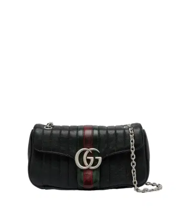 Gucci GG Marmont Small leather shoulder bag | Thumbnail 1 Gucci GG Marmont Small leather shoulder bag | Thumbnail 1